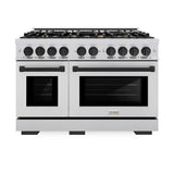 Autograph Edition 48 in. 6.7 cu. ft. Select Double Oven Gas Range with 8 Burner Cooktop - (HGRZ48MB) -
