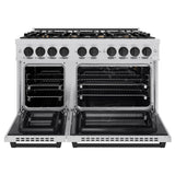 Autograph Edition 48 in. 6.7 cu. ft. Select Double Oven Gas Range with 8 Burner Cooktop - (HGRZ48MB) -