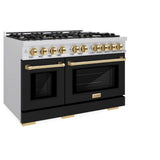 Autograph Edition 48 in. 6.7 cu. ft. Select Double Oven Gas Range with 8 Burner Cooktop - (HGRZBLM48G) -