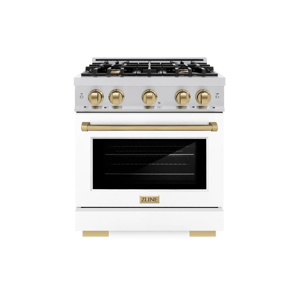 Autograph Edition 30 in. 4.2 cu. ft. Select Gas Range with 4 Burner Cooktop and Convection Gas Oven - (HGRZWM30CB) -