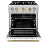 Autograph Edition 30 in. 4.2 cu. ft. Select Gas Range with 4 Burner Cooktop and Convection Gas Oven - (HGRZWM30CB) -
