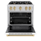 Autograph Edition 30 in. 4.2 cu. ft. Select Gas Range with 4 Burner Cooktop and Convection Gas Oven - (HGRZWM30G) -