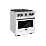 Autograph Edition 30 in. 4.2 cu. ft. Select Gas Range with 4 Burner Cooktop and Convection Gas Oven - (HGRZWM30MB) -