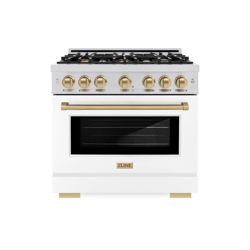 Autograph Edition 36 in. 5.2 cu. ft. Select Gas Range with 6 Burner Cooktop and Convection Gas Oven - (HGRZWM36CB) -