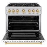 Autograph Edition 36 in. 5.2 cu. ft. Select Gas Range with 6 Burner Cooktop and Convection Gas Oven - (HGRZWM36CB) -