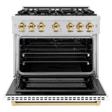 Autograph Edition 36 in. 5.2 cu. ft. Select Gas Range with 6 Burner Cooktop and Convection Gas Oven - (HGRZWM36G) -