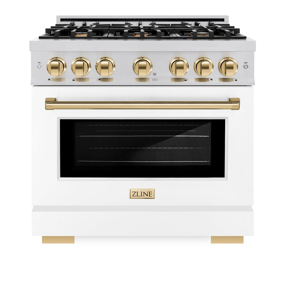 Autograph Edition 36 in. 5.2 cu. ft. Select Gas Range with 6 Burner Cooktop and Convection Gas Oven - (HGRZWM36G) -