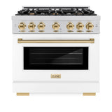 Autograph Edition 36 in. 5.2 cu. ft. Select Gas Range with 6 Burner Cooktop and Convection Gas Oven - (HGRZWM36G) -