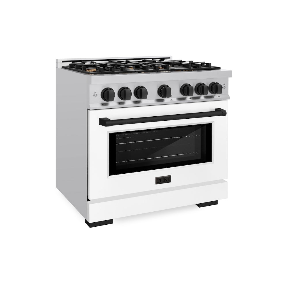 Autograph Edition 36 in. 5.2 cu. ft. Select Gas Range with 6 Burner Cooktop and Convection Gas Oven - (HGRZWM36MB) -