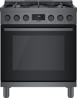 800 Series Gas Freestanding Range 30" Black Stainless Steel - (HGS8045UC) - BOSCH