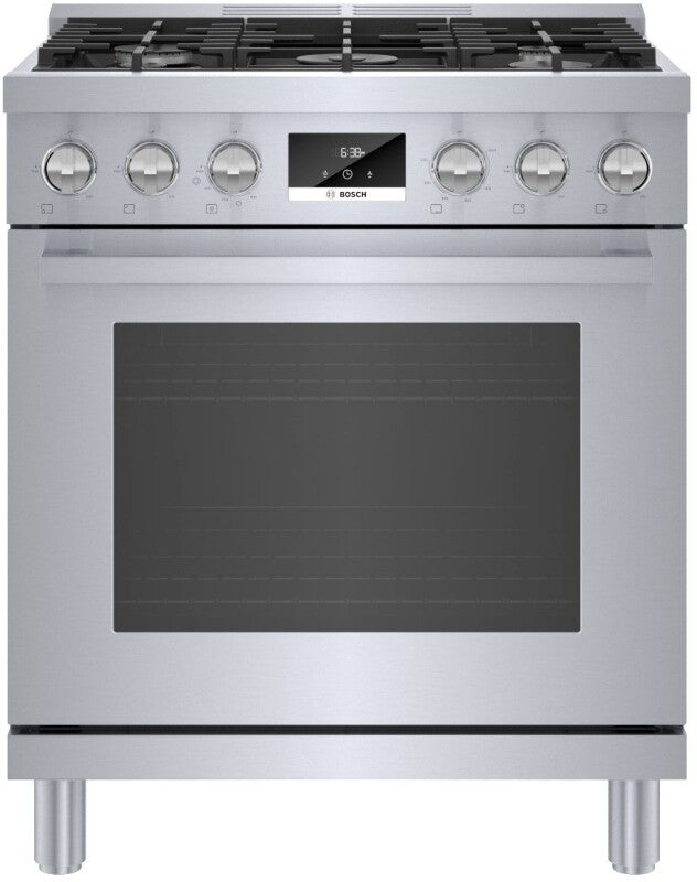 800 Series Gas Freestanding Range 30" Stainless Steel - (HGS8055UC) - BOSCH