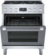 800 Series Gas Freestanding Range 30" Stainless Steel - (HGS8055UC) - BOSCH