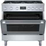 800 Series Gas Freestanding Range 36" Stainless Steel - (HGS8655UC) - BOSCH
