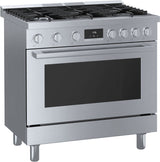 800 Series Gas Freestanding Range 36" Stainless Steel - (HGS8655UC) - BOSCH