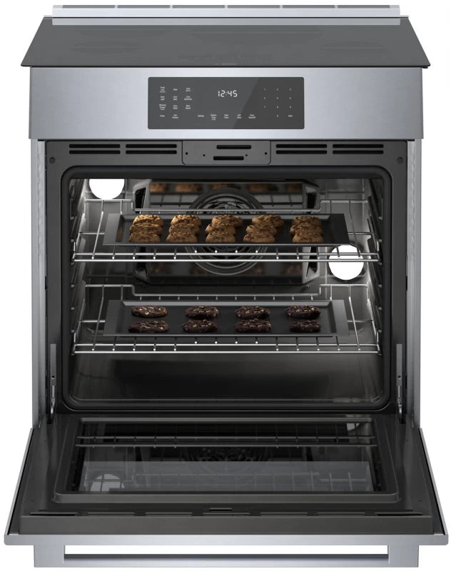 800 Series Induction Slide-in Range 30" Stainless Steel - (HII8057U) - BOSCH