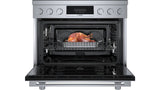 800 Series Induction freestanding range 36" Stainless Steel - (HIS8655U) - BOSCH