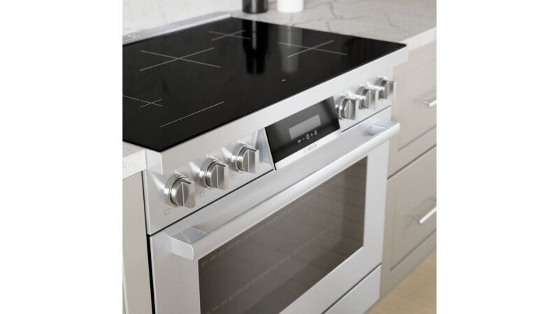 800 Series Induction freestanding range 36" Stainless Steel - (HIS8655U) - BOSCH