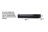 24" Wide Under Cabinet Range Hood (ADA Compliant) - (HRTX24BADA)