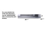 24" Wide Under Cabinet Range Hood (PTC) - (HRTX24SSPTC)