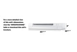 24" Wide Under Cabinet Range Hood - (HRTX24W)