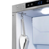 ZLINE Autograph Edition 15 in. Touchstone Clear Cube Ice Maker with Drain Pump and Panel Ready Door with Champagne Bronze Handle (ICCDPZ-15-CB) - (ICCDPZ15CB) -