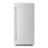 ZLINE 15 in. Touchstone Clear Cube Ice Maker with Drain Pump and Solid Stainless Steel Door (ICCD-ST-15) - (ICCDST15) -