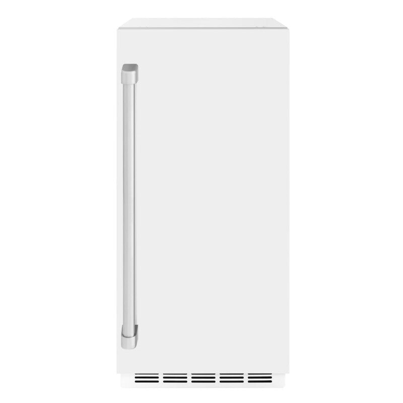 15 in. Touchstone Gourmet Ice Maker with Drain Pump and White Matte Door - (IGMDWM15) -