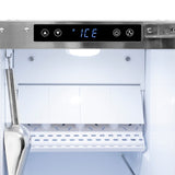 ZLINE Autograph Edition 15 in. Touchstone Gourmet Ice Maker with Drain Pump and Black Matte Door with Polished Gold Handle (IGMDZ-BLM-15-G) - (IGMDZBLM15G) -