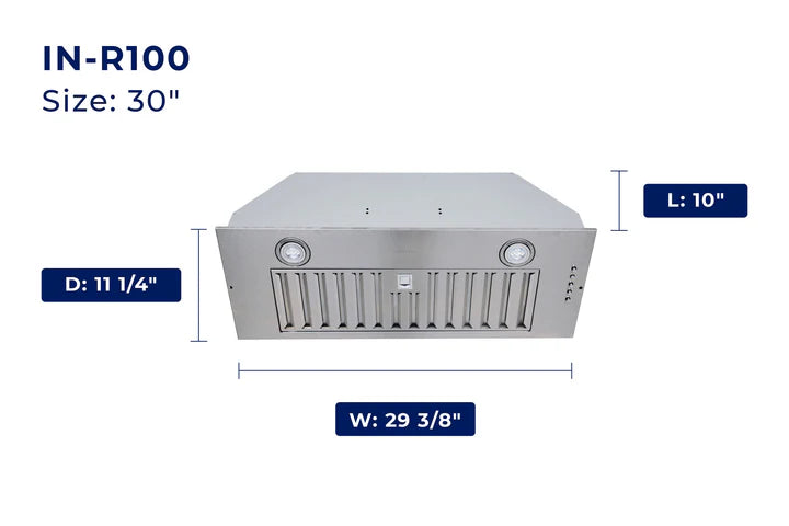 IN-R100 Convertible Built-in Range Hood