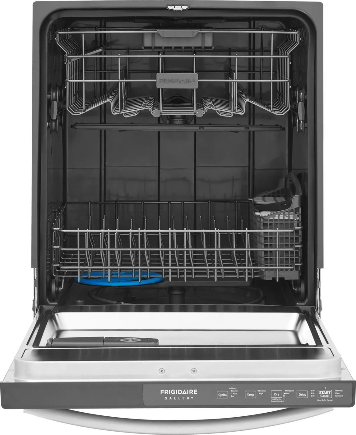 Frigidaire Gallery GDHH4527AF dishwasher – door open, empty interior