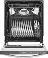 Frigidaire Gallery GDHH4527AF dishwasher – door open, loaded