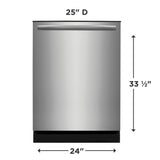 Frigidaire Gallery GDHH4527AF dishwasher – dimensions diagram