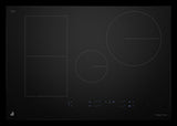 JennAir 30-inch Oblivion Smart Induction Cooktop JICT730SB, Black Glass