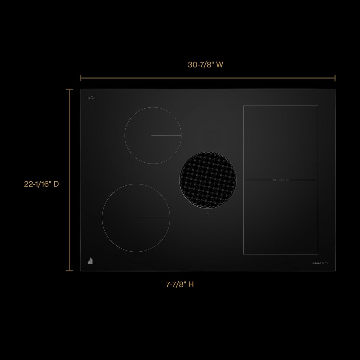 JennAir JIDT730SBL — dimensions