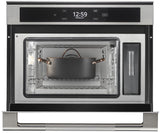 JennAir JJW6024HL oven open and loaded with food