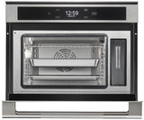 JennAir JJW6024HL oven open with steam tray