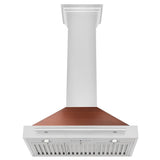 ZLINE 30 in. Convertible Stainless Steel Range Hood with Copper Shell and Stainless Steel Handle (KB4STX-C-30) - (KB4STXC30) -
