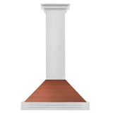 ZLINE 30 in. Convertible Stainless Steel Range Hood with Copper Shell and Stainless Steel Handle (KB4STX-C-30) - (KB4STXC30) -