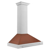ZLINE 36 in. Convertible Stainless Steel Range Hood with Copper Shell and Stainless Steel Handle (KB4STX-C-36) - (KB4STXC36) -