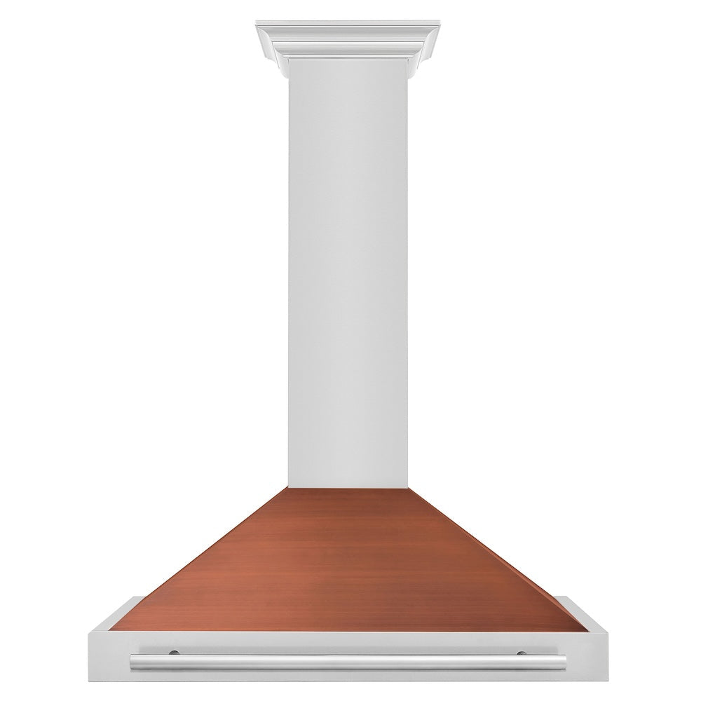ZLINE 36 in. Convertible Stainless Steel Range Hood with Copper Shell and Stainless Steel Handle (KB4STX-C-36) - (KB4STXC36) -
