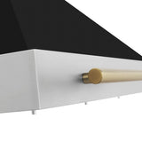 Autograph Edition 36 in. Convertible Stainless Steel Range Hood with Black Matte Shell and Accent Handle - (KB4STZBLM36CB) -