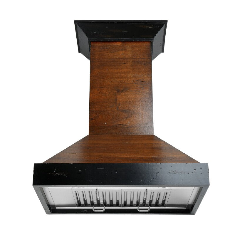 30" Ducted Wooden Wall Mount Range Hood with Remote Motor - 30 Inch - (KBARRS30400) -