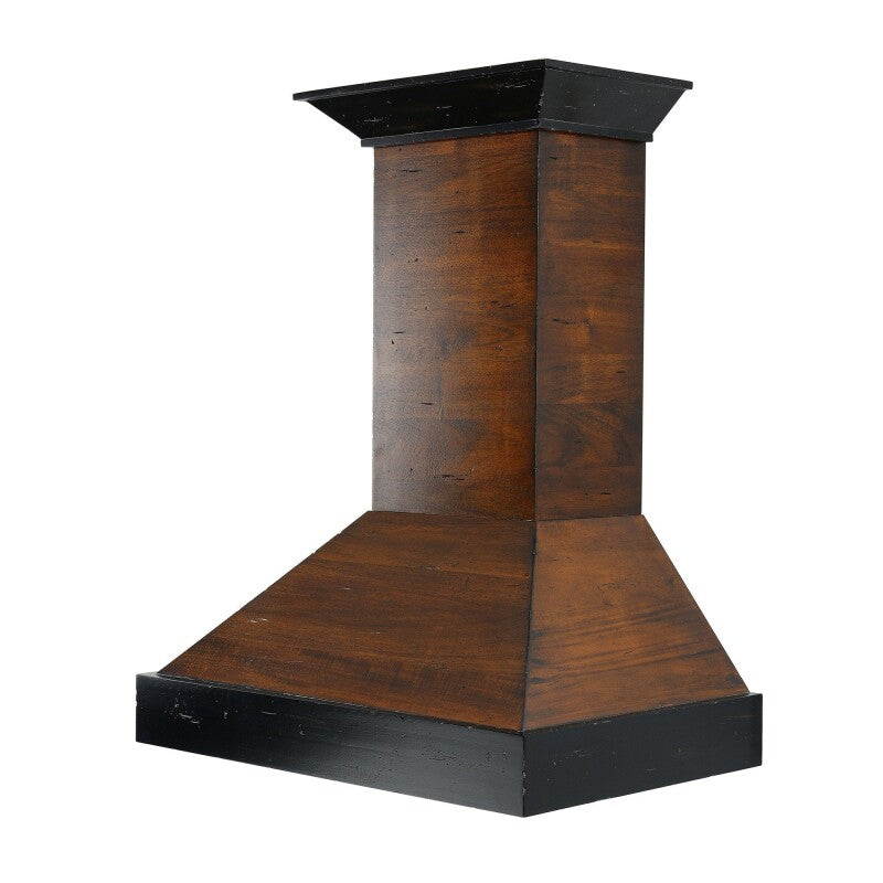 30" Ducted Wooden Wall Mount Range Hood with Remote Motor - 30 Inch - (KBARRS30400) -