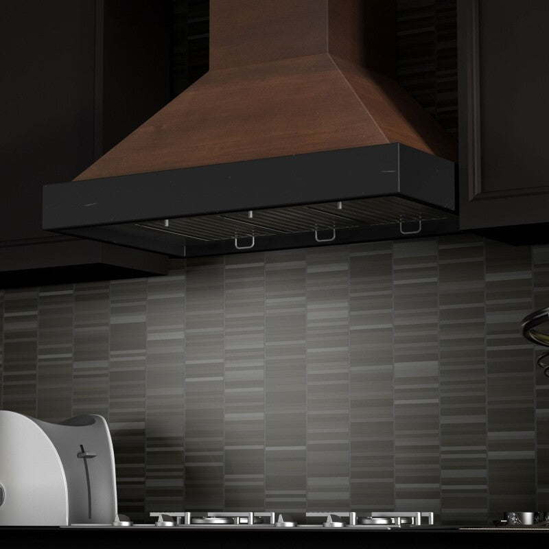 30" Ducted Wooden Wall Mount Range Hood with Remote Motor - 30 Inch - (KBARRS30400) -