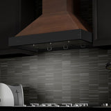 30" Ducted Wooden Wall Mount Range Hood with Remote Motor - 30 Inch - (KBARRS30400) -