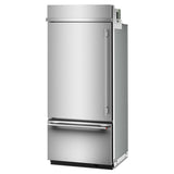 20.8 Cu. Ft. 36" Built-In Bottom Mount Refrigerator with Platinum Interior - (KBBL336SPS)