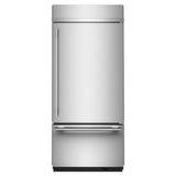20.8 Cu. Ft. 36" Built-In Bottom Mount Refrigerator with Platinum Interior - (KBBR336SPS)