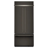 20.8 Cu. Ft. 36" Built-In French Door Bottom Mount Refrigerator with Platinum Interior - (KBFN536SBE)