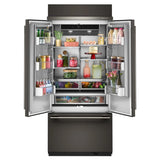 20.8 Cu. Ft. 36" Built-In French Door Bottom Mount Refrigerator with Platinum Interior - (KBFN536SBE)