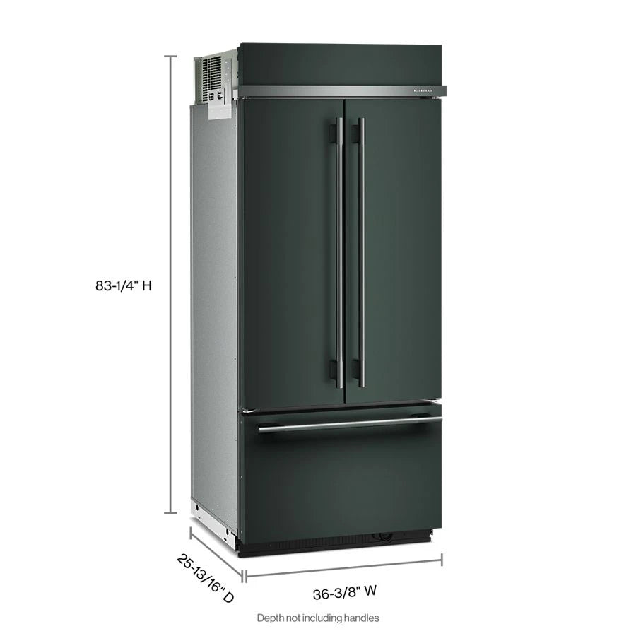 20.8 Cu. Ft. 36" Built-In French Door Bottom Mount Refrigerator with Platinum Interior - (KBFN536SJP)